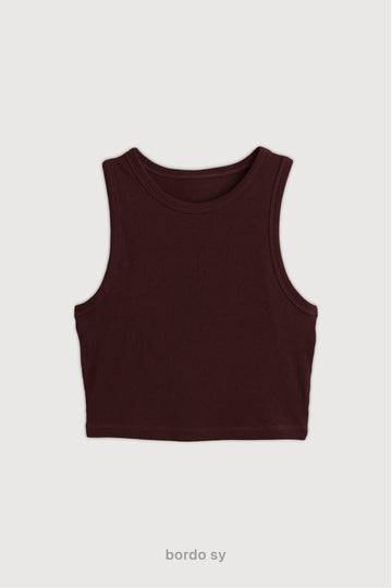 Top Ribb Basic - Bordo Sy