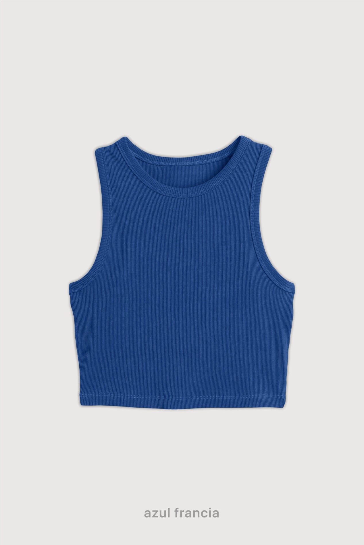 Top Ribb Basic - Azul Francia