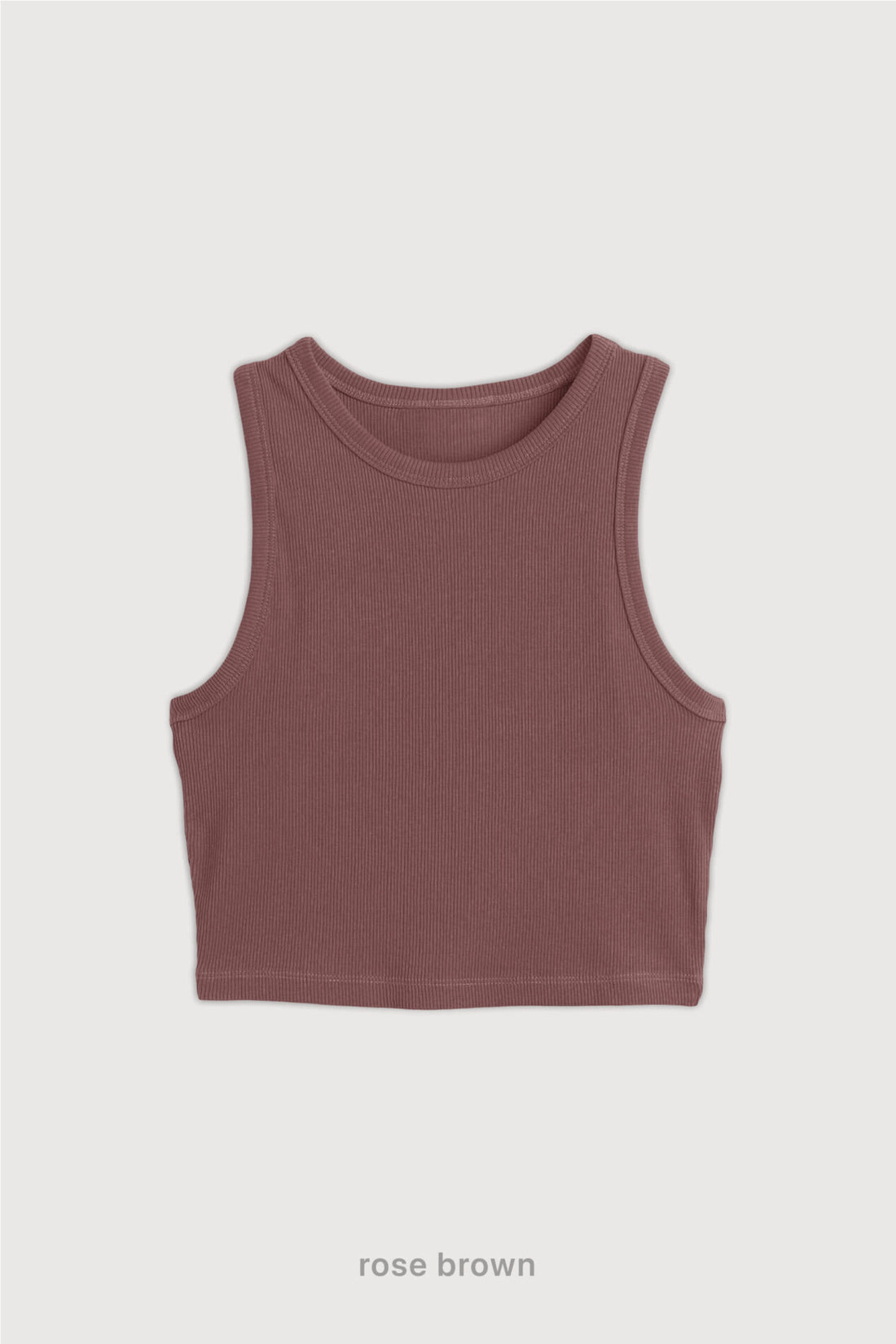 Top Ribb Basic - Rose Brown