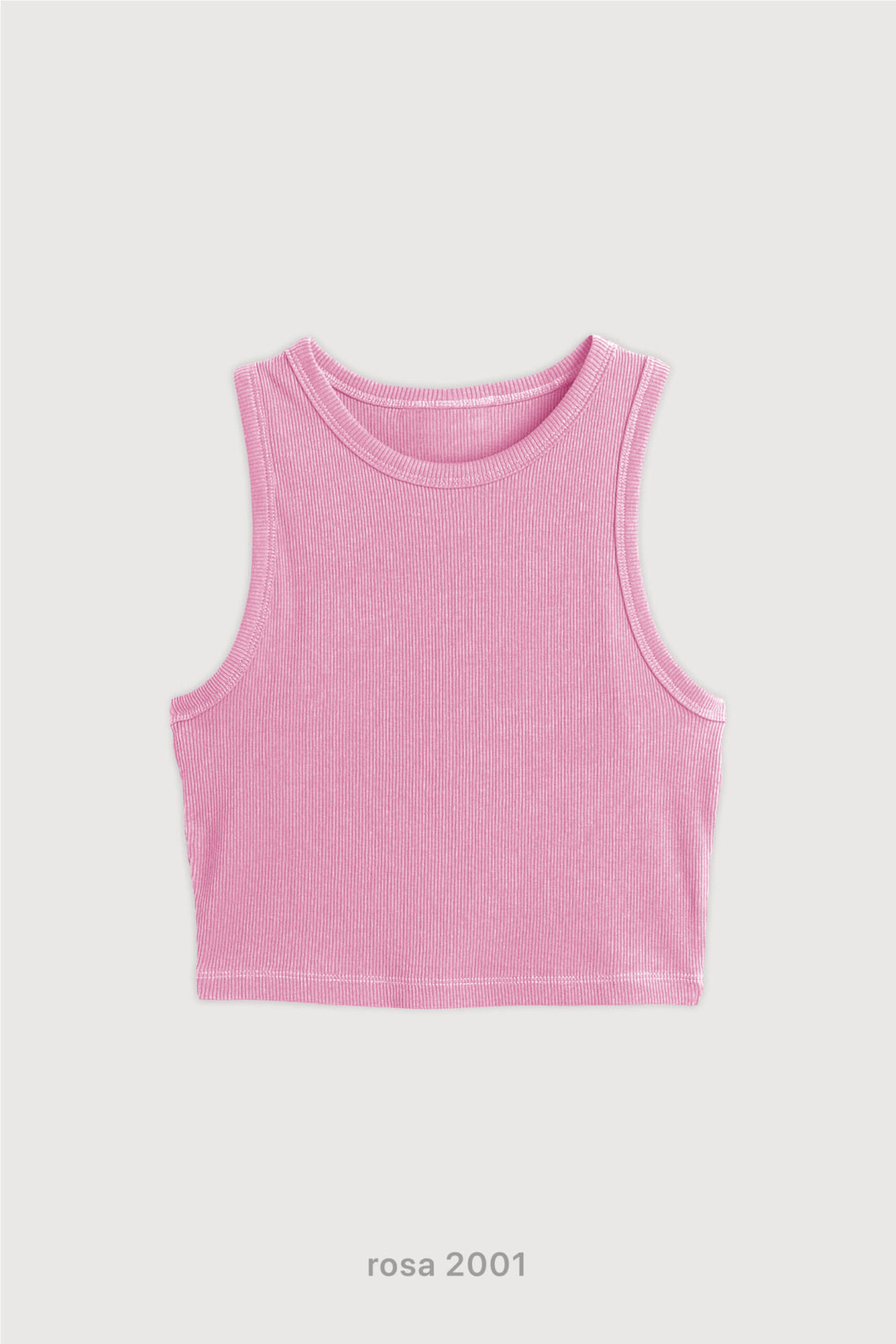 Top Ribb Basic - Rosa 2001