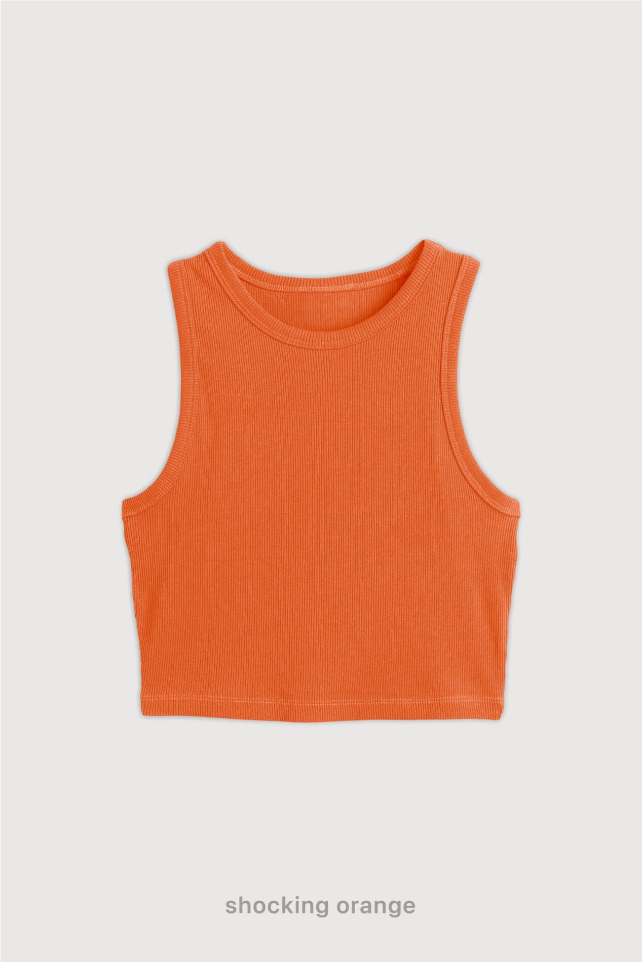 Top Ribb Basic - Shocking Orange