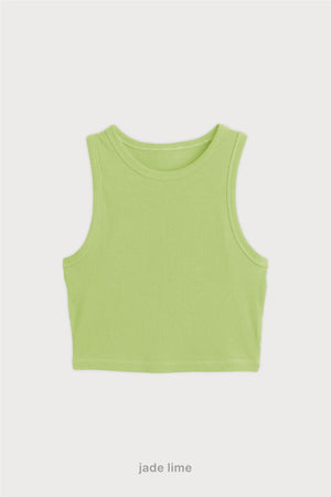 Top Ribb Basic - Jade Lime