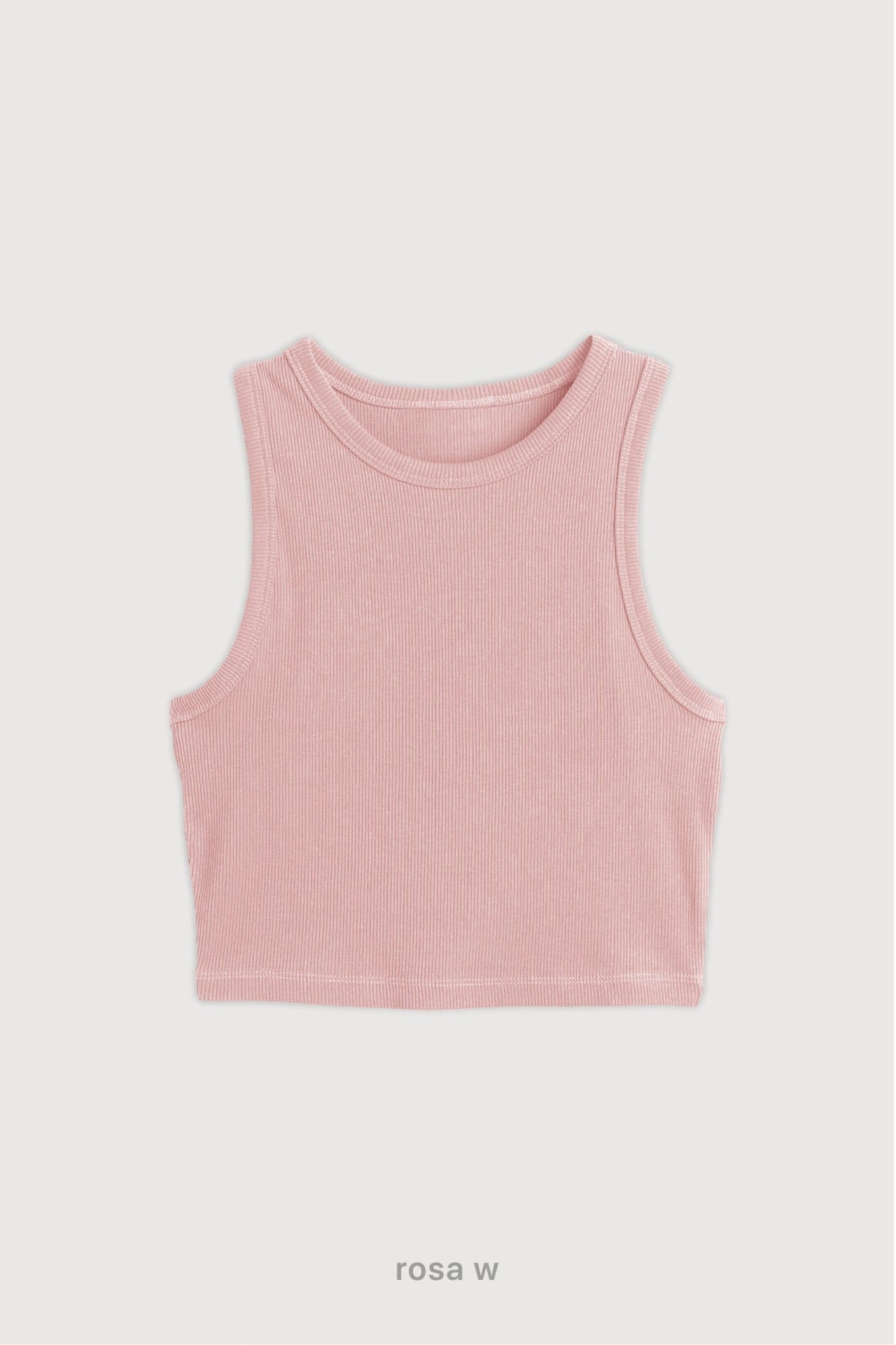 Top Ribb Basic - Rosa W