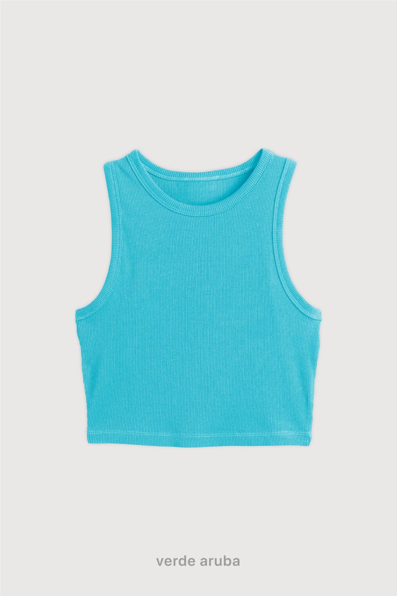 Top Ribb Basic - Verde Aruba