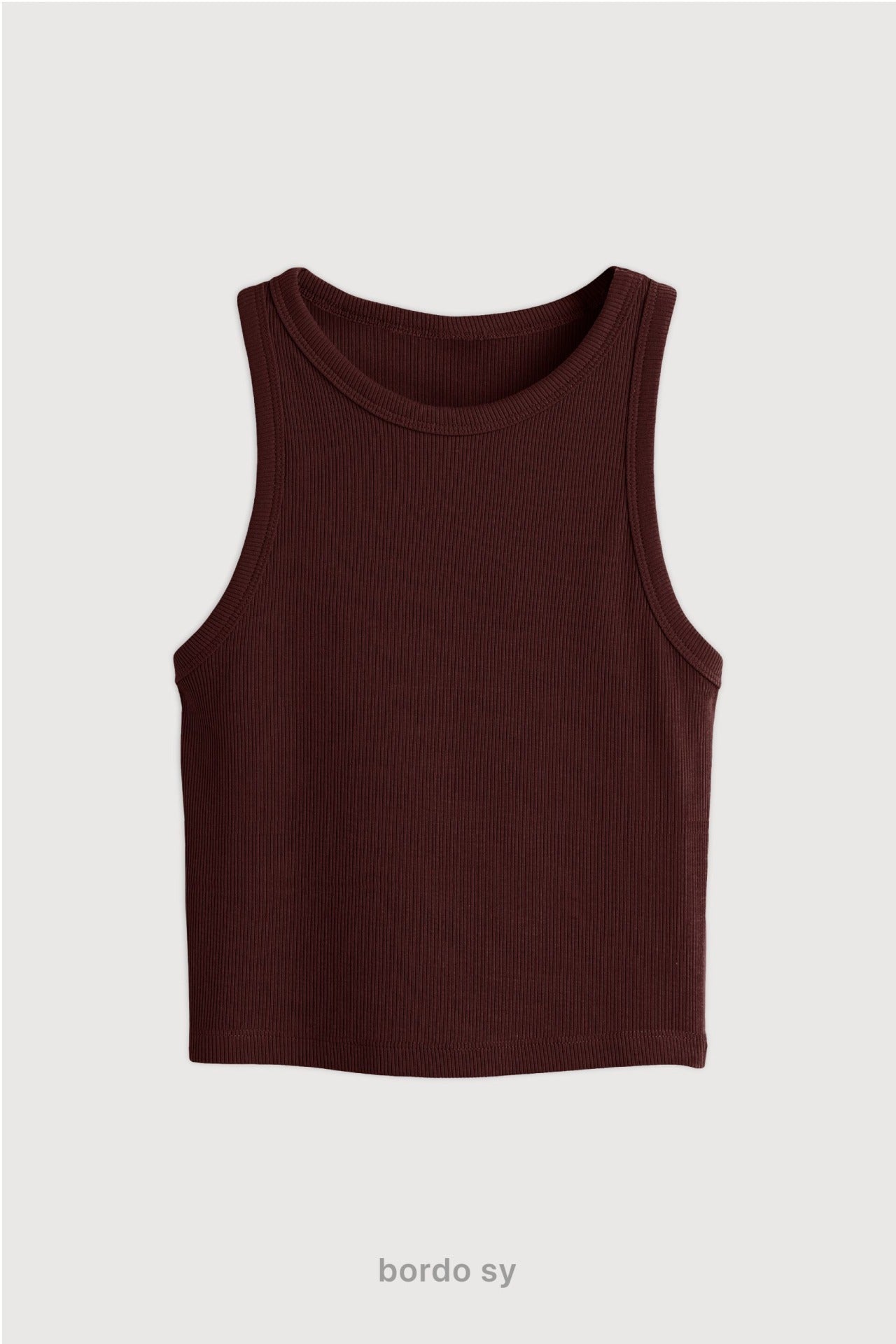 Top Ribb Midi - Bordo Sy