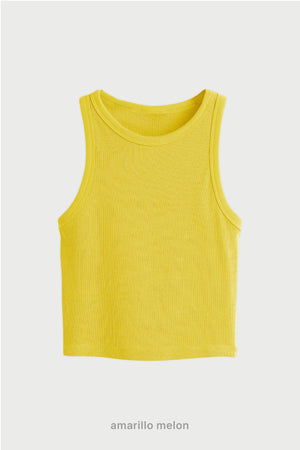 Top Ribb Midi - Amarillo Melon