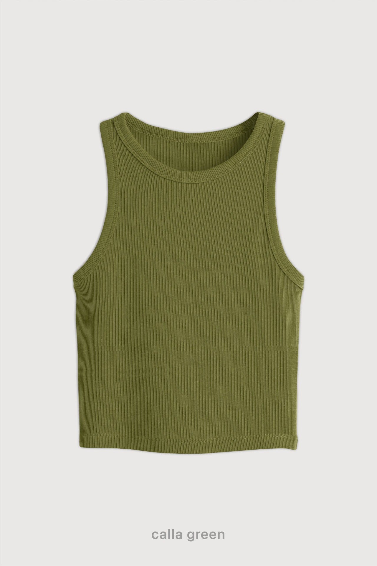 Top Ribb Midi - Calla Green