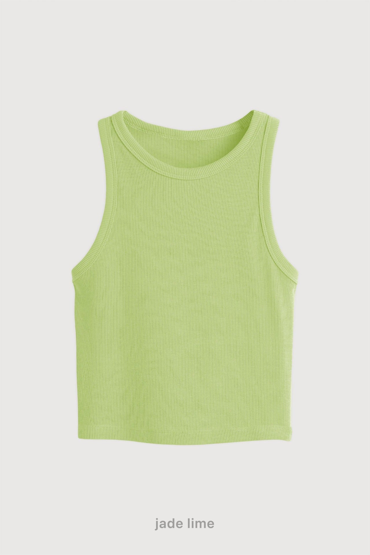 Top Ribb Midi - Jade Lime