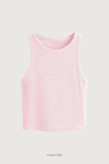 Top Ribb Midi - Rosa Bb